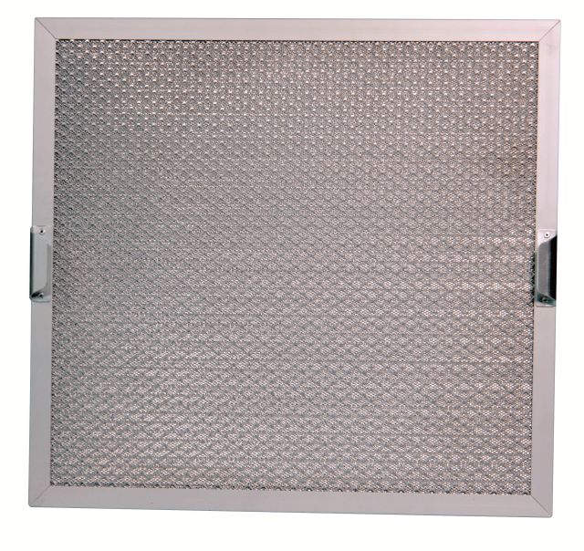 Gazefilter Edelstahl 500 x 500 x 25 mm für Gastronomie und Gewerbe