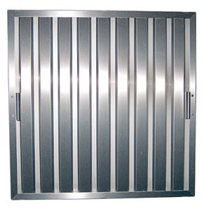 Lamellenfilter 495 x 495 x 20 mm für Gastronomie und Gewerbe