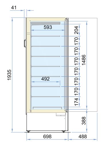 gefrierschrank gastro | tiefkühlgerät | tiefkühlschrank mit glastür | tiefkühlschrank gastro