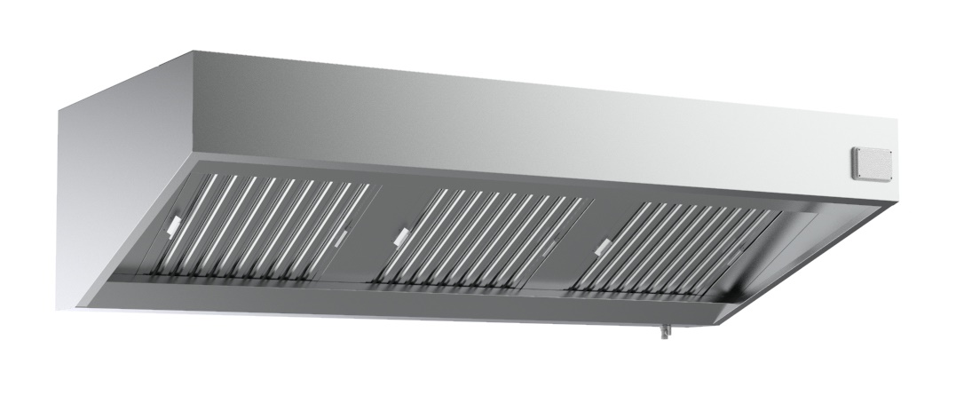 Wandhaube komplett 1200 mm für Gastronomie und Gewerbe