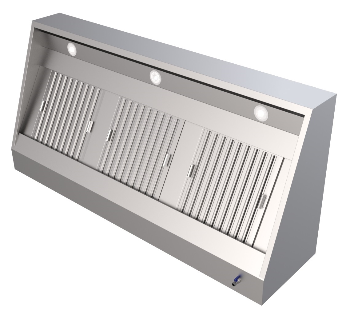 gastro gerät | gewerbegerät | profi küchengerät | Dunstabzug | Wandhaube | Edelstahl 430