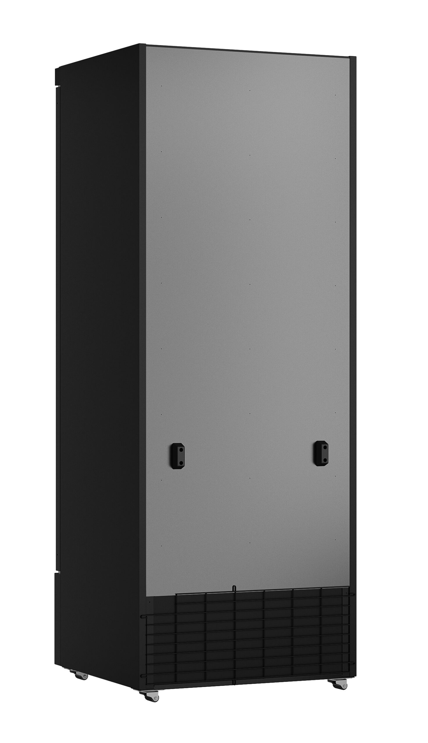 Glastür-Gewerbekühlschrank 600 Liter schwarz