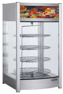 rotierende Wärmevitrine für Gastronomie und Gewerbe