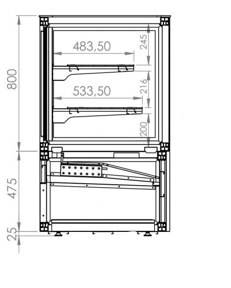 Kühlvitrine 750 l für Gastro & Verkauf