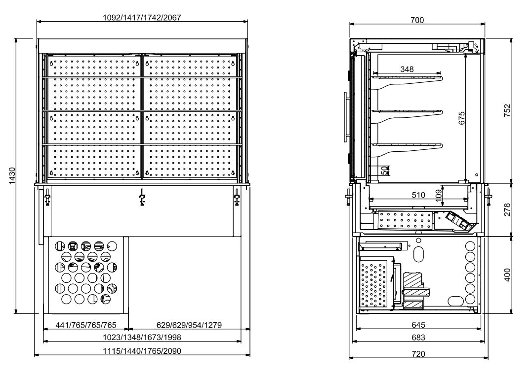 gastro kühlvitrine | verkaufsvitrine kühlung | einbau kühlvitrine | buffet kühlvitrine