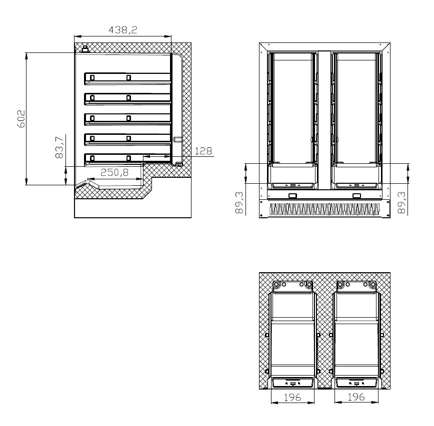 Weinkühlschrank 100L Dual Zone