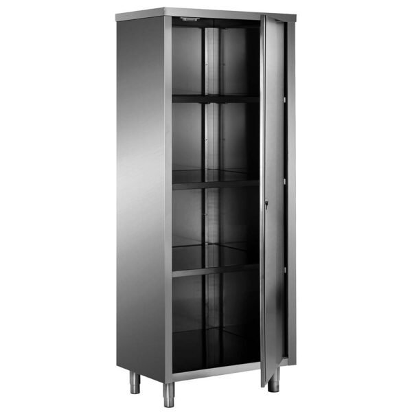 SARO Edelstahl-Lagerschrank mit 1 Flügeltür 500x600 AISI 430