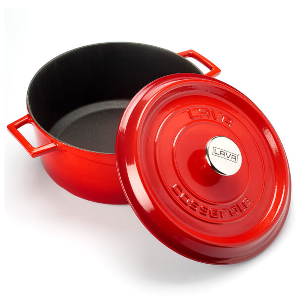 LAVA GUSSEISEN CASSEROLE Ø24 ROT