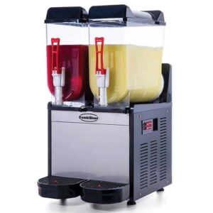 Slush Automat 2×12 Liter Edelstahl Frontansicht