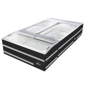 SUPERMARKT TIEFKÜHLTRUHE SCHWARZ KOPF ELEMENT