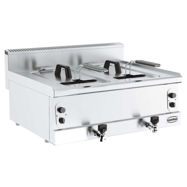 BASE 600 FRITTEUSE GAS 2X8L **ACHTUNG, 800MM BREITE**