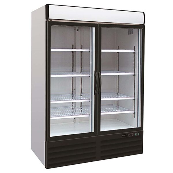 KÜHLSCHRANK 2 GLASTÜREN