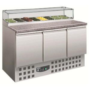 PIZZATISCH MIT GLAS 3 TüREN