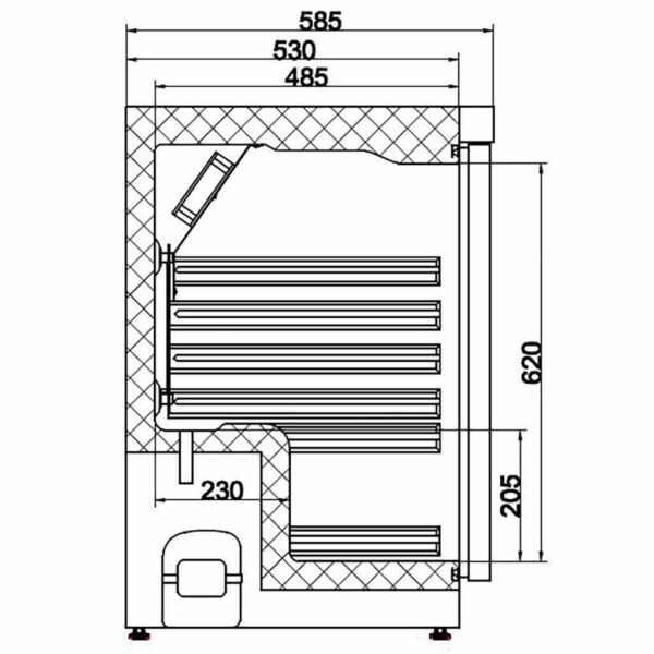 KÜHLSCHRANK WEIß 1 TÜR – Bild 2