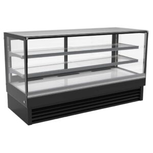 Kühlvitrine und Salatbar zur Präsentation frischer Lebensmittel im PTMshop