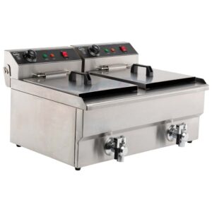 ELEKTRO TISCHFRITTEUSE 2X8 L