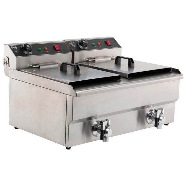 ELEKTRO TISCHFRITTEUSE 2X8 L