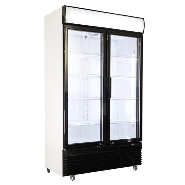 KÜHLSCHRANK 2 GLASTÜREN BEZ-780 GD