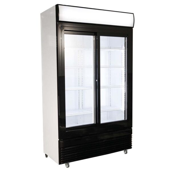 KÜHLSCHRANK MIT SCHIEBEGLASTÜREN BEZ-750 SL