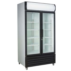 KÜHLSCHRANK 2 GLASTÜREN