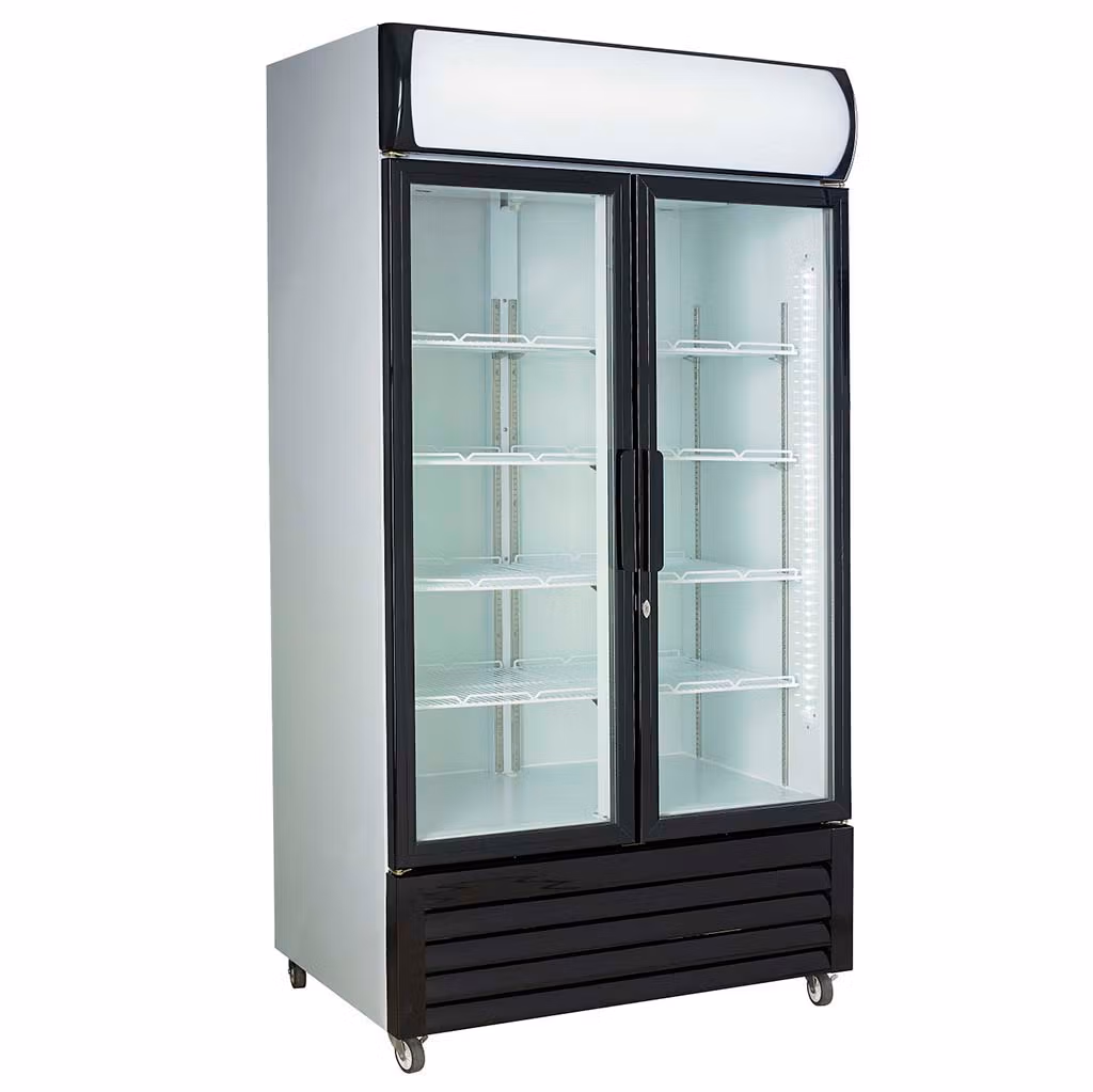 KÜHLSCHRANK 2 GLASTÜREN