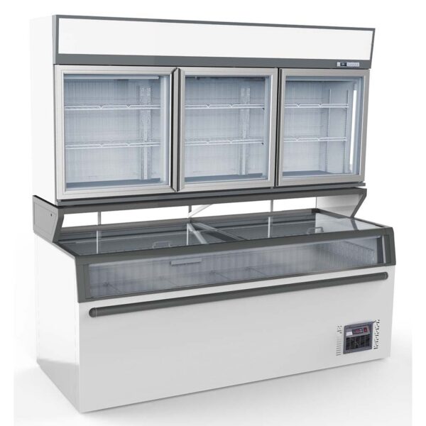 WANDTIEFKÜHLUNG WEIß 3 GLASTÜREN – Bild 2