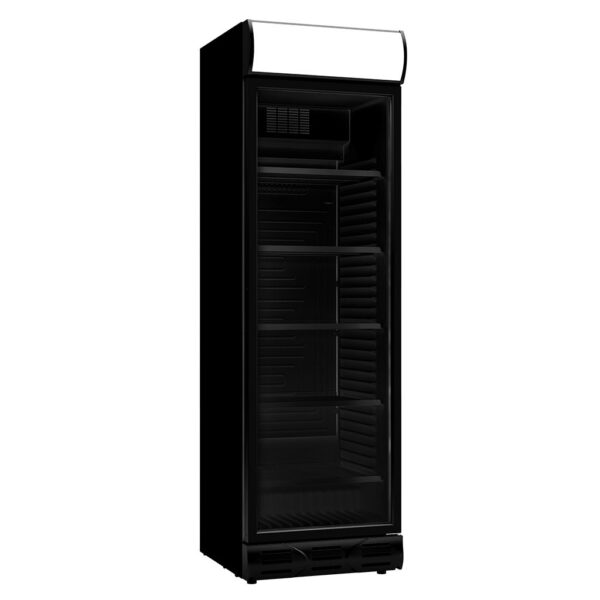 KÜHLSCHRANK 1 GLASTÜR SCHWARZ SCHARNIEREN TÜR LINKERSEITE – Bild 2