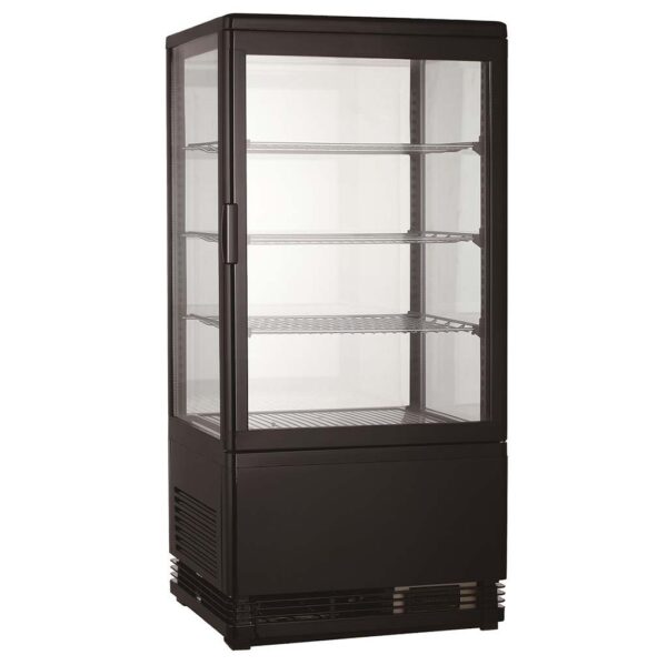 KÜHLVITRINE 68L SCHWARZ