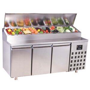 SALADETTE 3 TÜREN 10x 1/3GN BEHÄLTER