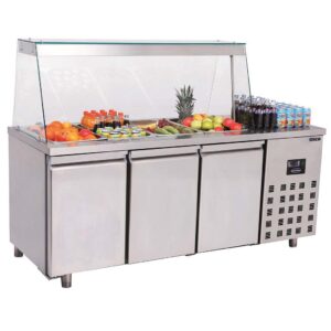 SALADETTE 3 TÜREN 4x 1/1GN BEHÄLTER