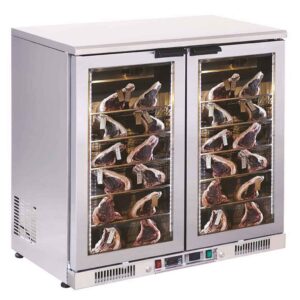 Dry Age Schrank 198 L Edelstahl Frontansicht