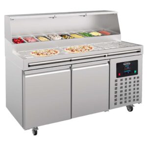 PIZZATISCH 2 TüREN 9x 1/3GN BEHäLTER