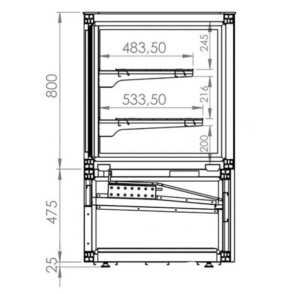 KÜHLVITRINE 300L – Bild 3