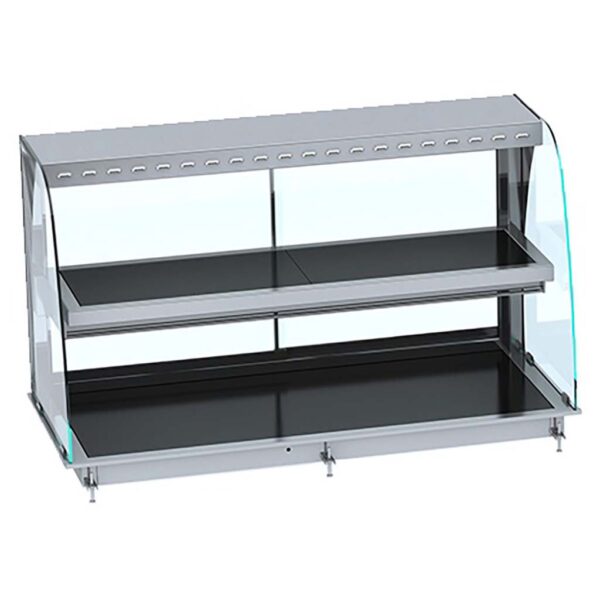 EINBAUWÄRMEVITRINE KERAMIK RUND - SCHWARZ 4/1