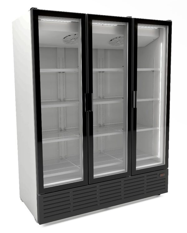 KÜHLSCHRANK 3 GLASTÜREN - WEISS 9002