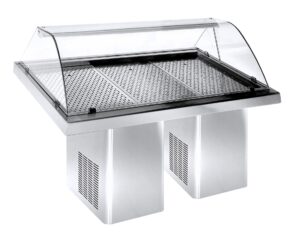 gekühlte Fischvitrine für Gastronomie und Gewerbe