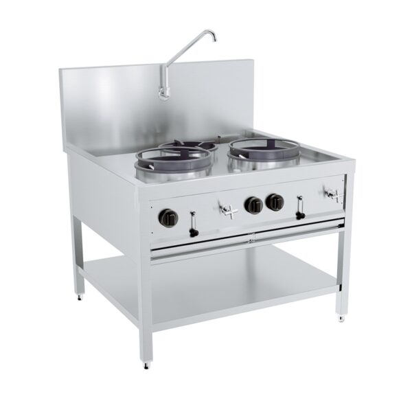 GAS WOKTISCH 2X17KW + 1X9KW