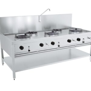 GAS WOKTISCH 3X17KW + 2X9KW