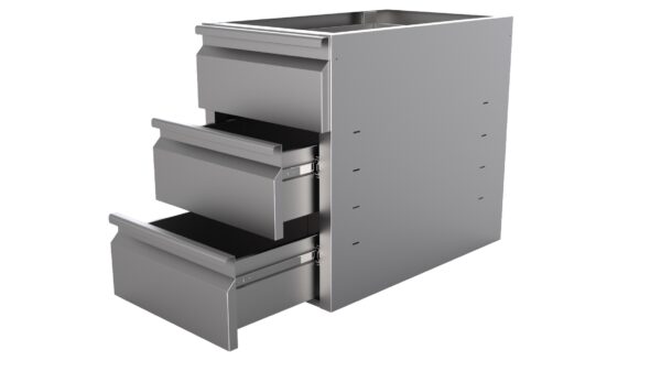 SCHUBLADENREIHE 3 SCHUBEN FÜR TISCH 700