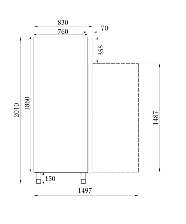 TIEFKÜHLSCHRANK RFS 1 TÜR – Bild 2