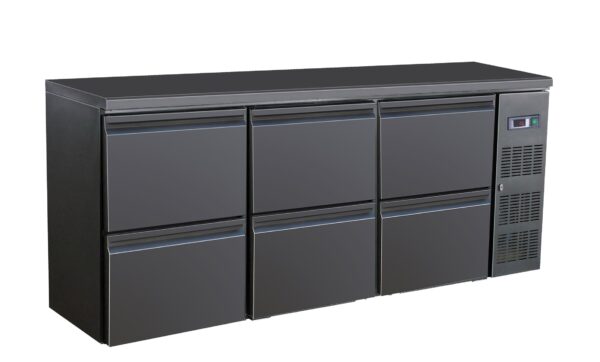 BARKÜHLER SCHWARZ 6 SCHUBLADEN