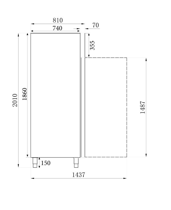 KÜHLSCHRANK RFS+ALU 1200 LTR STATISCH – Bild 4