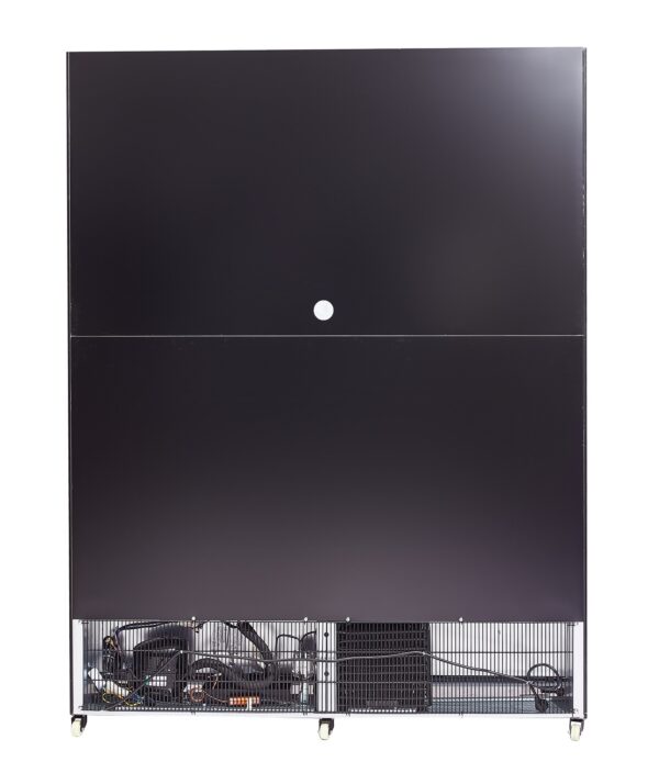 KÜHLSCHRANK 3 GLASTÜREN SCHWARZ NAP-1200 HT - MIT TÜRHEIZUNG – Bild 5