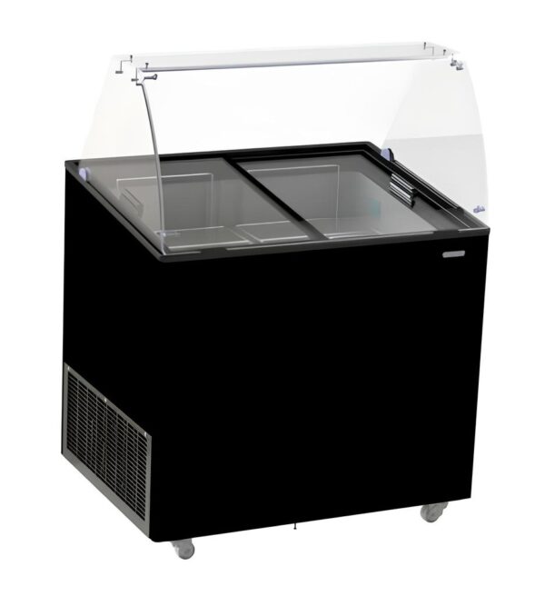 SPEISEISVITRINE CORSICA SCHWARZ 6X5 LT