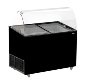 Speiseisvitrine Java Schwarz 8x5 Ltr für Gastronomie und Gewerbe