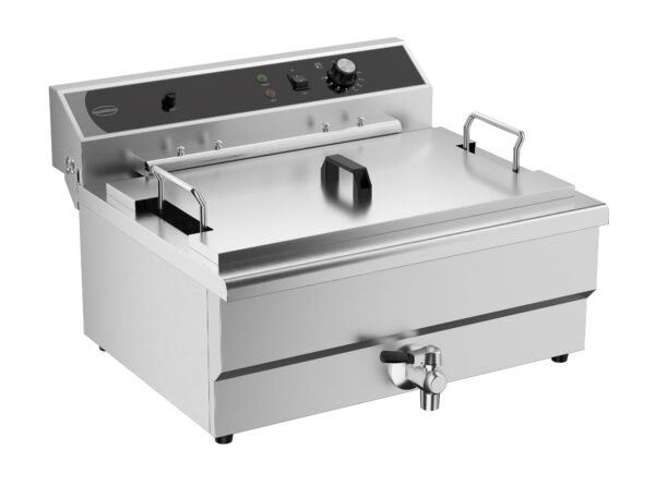 ELEKTRO TISCHFRITEUSE 25L - MIT ABFLUSSVENTIL