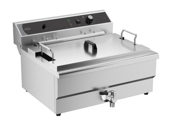 ELEKTRO TISCHFRITEUSE 25L - MIT ABFLUSSVENTIL