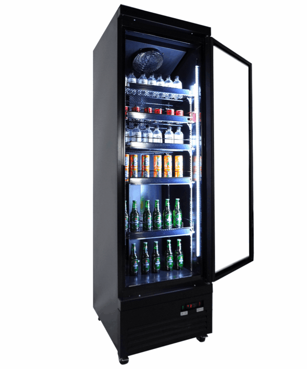 KÜHLSCHRANK 1 GLASTÜR SCHWARZ CEB-500R BL – Bild 8