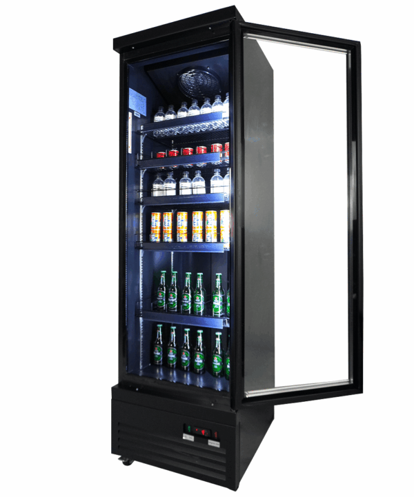 KÜHLSCHRANK 1 GLASTÜR SCHWARZ CEB-500R BL – Bild 10