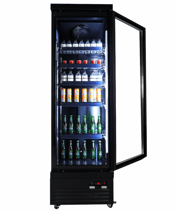 KÜHLSCHRANK 1 GLASTÜR SCHWARZ CEB-500R BL – Bild 9